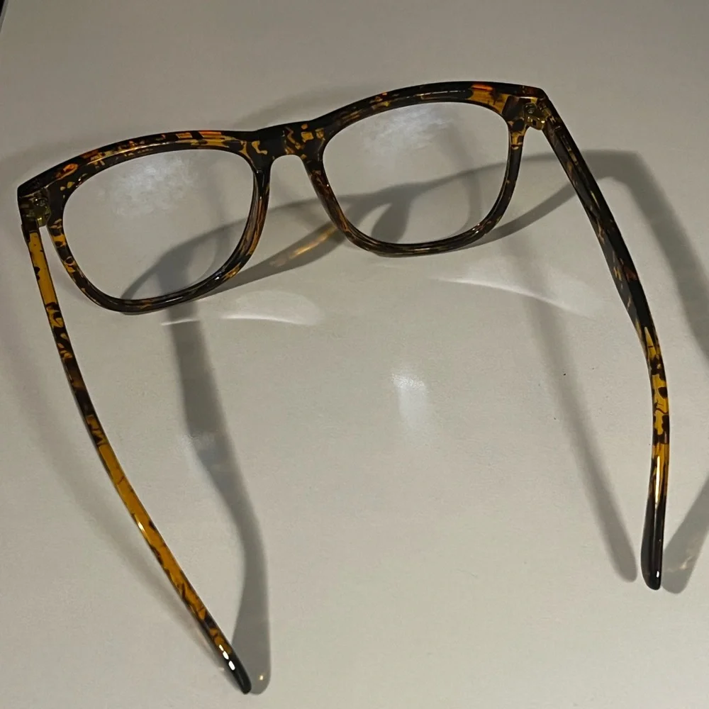 JUHALL Unisex Tortoise Frames/Blue Light Blocking Glasses for PC Reading etc